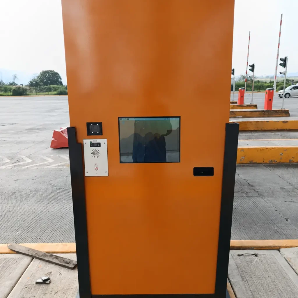 Kiosco de control de acceso vehicular para operadores de transporte pesado